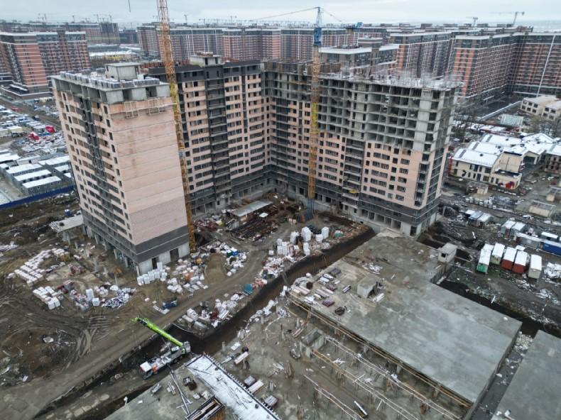 Отчет о строительстве ЖК «Сармат» за декабрь 2023г.